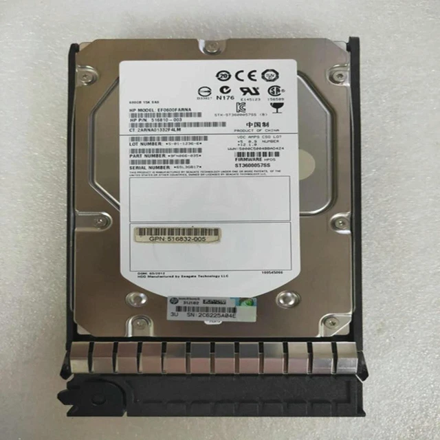Main image of 600GB 3.5" SAS 6Gb/s 15000RPM 64MB Cache Internal Server Hard Drive for M6612, Part Number AP872A 583718-001, LFF Enterprise SAS HDD, Storage Disk for Rack Server Storage Upgrade & Hardware Repair Rep
