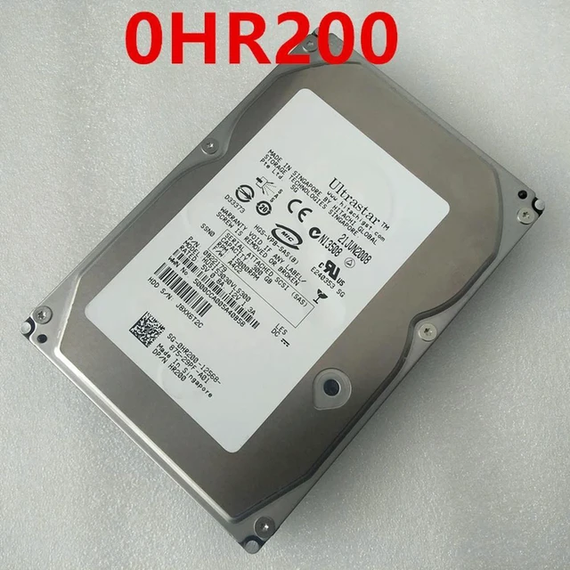 Alt view image 2 of 2 - 300GB 3.5" SAS 15000RPM 8MB Cache Vintage Internal Server Hard Drive, Model HUS153030VLS300 Part Number HR200 0HR200, LFF Enterprise SAS HDD, Storage Disk for Legacy Server Storage Upgrade & Hardware