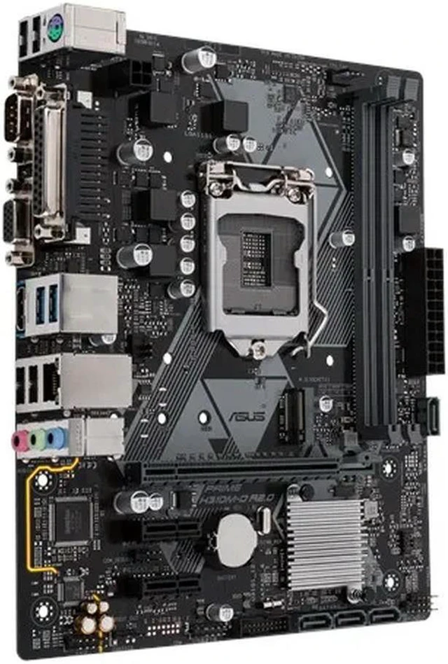 Alt view image 2 of 4 - PRIME H310M-D R2.0 Micro ATX Desktop Motherboard, Intel H310 Chipset LGA1151 Socket DDR4 2666MHz, With LED Lighting Effects, Supports M.2 HDMI SATA 6Gbps, Fully Tested Mainboard for 8th/9th Gen Intel