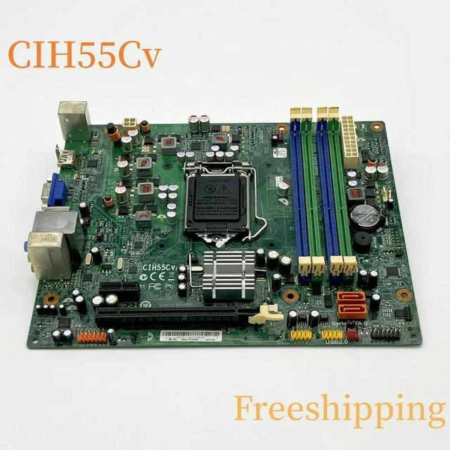 Alt view image 3 of 4 - Desktop Motherboard for H320 PC, Board CIH55Cv H55H-LD Part Number H55-82578DC, Intel H55 Chipset LGA1156 Socket DDR4? No DDR3 Mainboard, Fully Tested Working Mainboard for H320 Desktop Computer Hardw