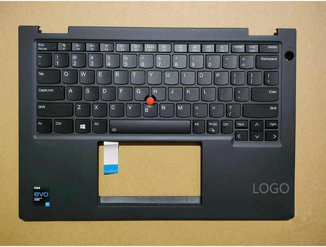 Main image of Black US Palmrest Assembly With US QWERTY Keyboard for X13 YOGA Gen2 WLAN Version Notebook, Replacement Laptop Accessories Palmrest & Integrated Keyboard Spare Parts for X13 YOGA Gen2 WLAN Laptop Shel