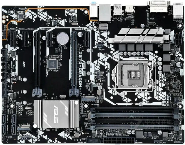 Alt view image 2 of 3 - Z370-DRAGON ATX Desktop Motherboard, Intel Z370 Chipset LGA1151 Socket DDR4 Up to 64GB, Supports Core i7 i5 i3 Celeron CPUs, M.2 & USB3.1 Interfaces, Fully Tested Working Mainboard for Gaming PC Build