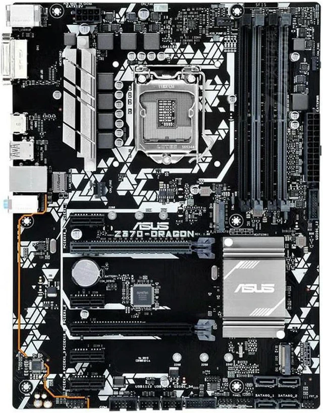 Alt view image 3 of 3 - Z370-DRAGON ATX Desktop Motherboard, Intel Z370 Chipset LGA1151 Socket DDR4 Up to 64GB, Supports Core i7 i5 i3 Celeron CPUs, M.2 & USB3.1 Interfaces, Fully Tested Working Mainboard for Gaming PC Build