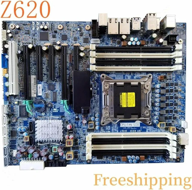 Alt view image 4 of 4 - Desktop Workstation Motherboard for Z620 PC, X79 C602 Chipset Board Part Number 708614-001 618264-003 708614-601, Fully Tested Working Mainboard, Replacement System Board for Z620 Workstation Computer