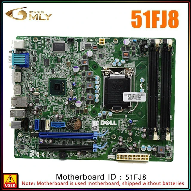 Main image of Desktop Motherboard for OptiPlex 7010 SFF 9010 SFF PC, LGA1155 Socket Board Part Number GXM1W WR7PY 051FJ8 F3KHR 0GXM1W 0WR7PY 051FJ8 0F3KHR, Fully Tested Working Mainboard, Replacement System Board f