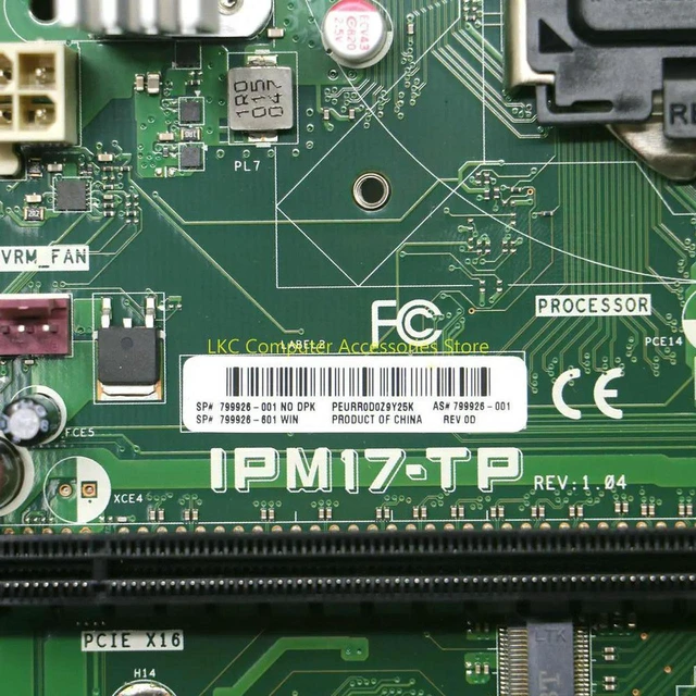 Main image of Desktop Motherboard for ENVY 750 PHOENIX 860 PC, IPM17-TP Z170 LGA1151 Board Part Number 799926-001 799926-601 DDR4, Fully Tested Working Mainboard, Replacement System Board for ENVY 750 Phoenix 860 D
