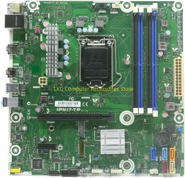 Alt view image 3 of 4 - Desktop Motherboard for ENVY 750 PHOENIX 860 PC, IPM17-TP Z170 LGA1151 Board Part Number 799926-001 799926-601 DDR4, Fully Tested Working Mainboard, Replacement System Board for ENVY 750 Phoenix 860 D