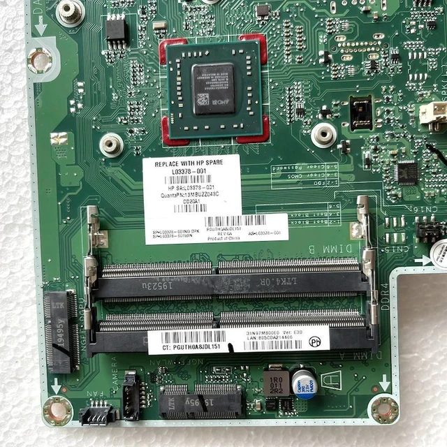 Alt view image 2 of 4 - For HP 22-C 24-F All-in-One Motherboard L03378-001 L03378-601 DAN97CMB6E0 Mainboard, Fully Tested Working AIO Replacement System Board