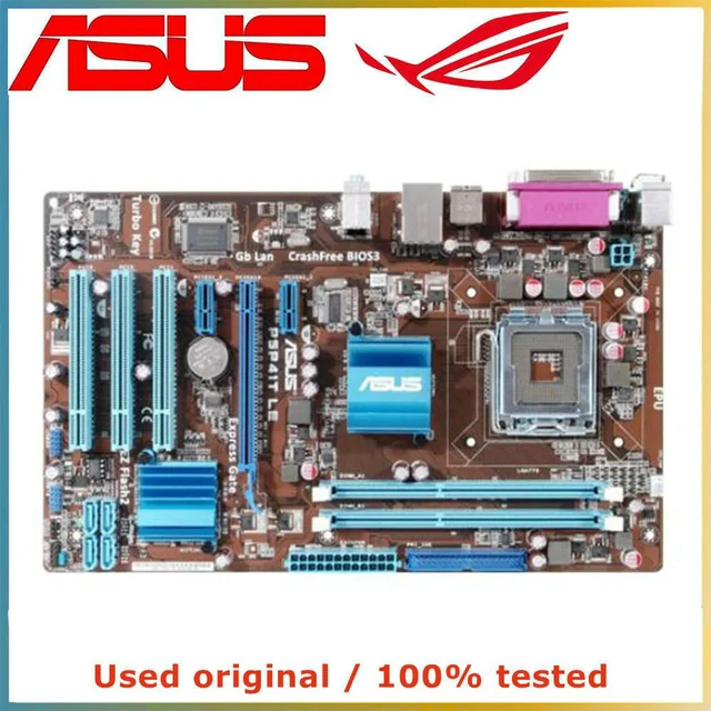 Alt view image 4 of 4 - G41 P5P41T LE Desktop Motherboard LGA775 Socket, DDR3 RAM Up to 8GB, SATA II, PCI-E 2.0 X16 Slot, ATX Mainboard Fully Tested Working for PC Replacement Repair