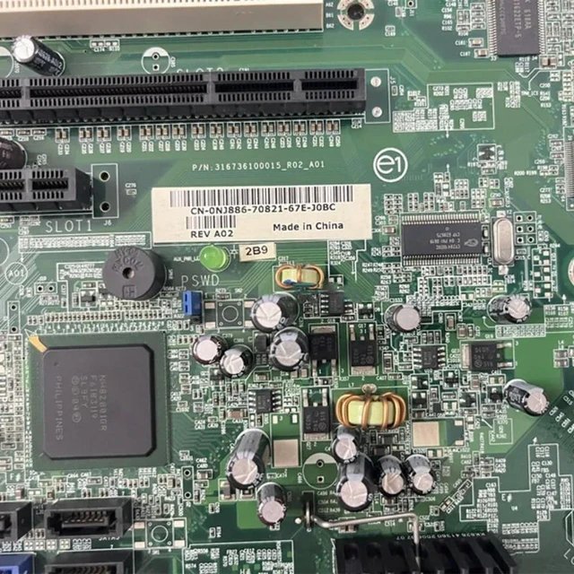Alt view image 3 of 3 - CN-0NJ886 Server Motherboard for PowerEdge SC430, PN 0NJ886 NJ886 0M9873 M9873, LGA775 DDR4 Mainboard, Fully Tested Working System Board Replacement for Server Repair & Maintenance