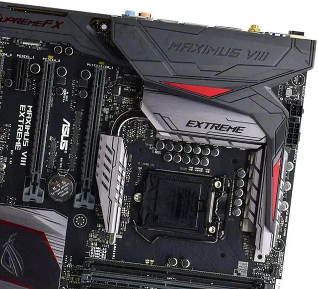 Alt view image 2 of 4 - ROG MAXIMUS VIII EXTREME E-ATX Z170 Gaming Motherboard LGA1151 Socket, DDR4 Mainboard, Compatible with Core i5 6400 6500 6600 7400 7500T 7600T CPU, Fully Tested Working System Board for PC Build & Rep