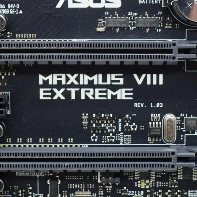 Main image of ROG MAXIMUS VIII EXTREME E-ATX Z170 Gaming Motherboard LGA1151 Socket, DDR4 Mainboard, Compatible with Core i5 6400 6500 6600 7400 7500T 7600T CPU, Fully Tested Working System Board for PC Build & Rep