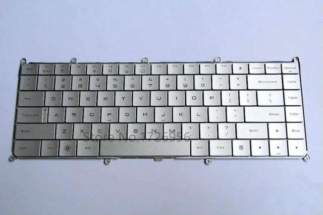 Main image of Genuine US Layout Keyboard for XPS Adamo 13 Laptop, White Backlit Replacement Keyboard, Fully Tested Working Built-in Keyboard for Notebook Repair