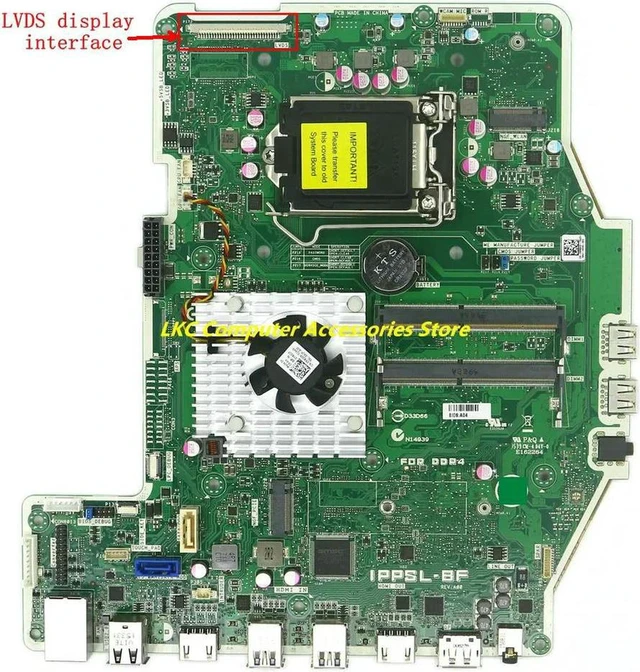 Alt view image 3 of 4 - 24" Optiplex 7440 AIO All-In-One Motherboard CN-09R6NG 09R6NG 9R6NG Board IPPSL-BF, Onboard GPU Mainboard, Fully Tested Working System Board Replacement for Optiplex 7440 AIO All-in-One PC Repair