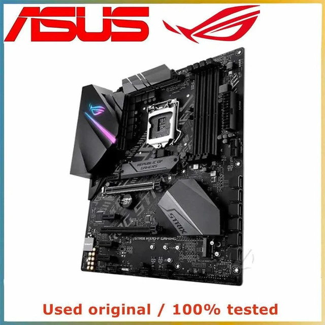 Alt view image 2 of 4 - ROG STRIX H370-F GAMING Desktop Motherboard LGA1151 Socket, H370 Chipset DDR4 RAM Up to 64GB, PCI-E 3.0 X16 Slot Mainboard, Fully Tested Working Mainboard for 8th/9th Gen Intel CPU PC Build, Upgrade &