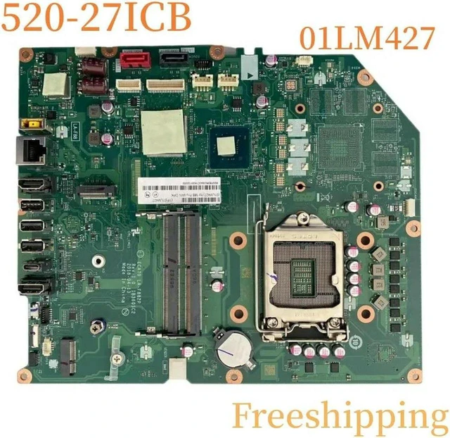 Main image of LA-F882P Desktop Motherboard IB360SC2 FRU 01LM427 for IdeaCentre 520-27ICB, B360 Chipset LGA1151 DDR4 Mainboard, Fully Tested Working System Board Replacement for IdeaCentre 520-27ICB All-in-One Deskt