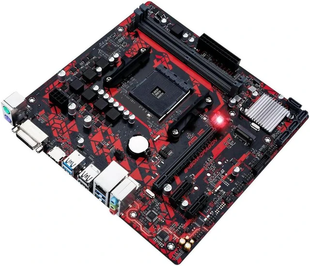 Alt view image 2 of 4 - B450M DRAGON mATX Desktop Motherboard AM4 Socket, B450 Chipset DDR4 RAM With M.2 Slot, USB3.2 DVI HDMI Video Output, Fully Tested Working Mainboard for AMD Ryzen CPU PC Build, Upgrade & Hardware Repai