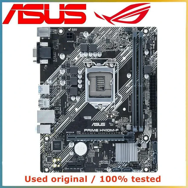 Alt view image 3 of 4 - PRIME H410M-F mATX Desktop Motherboard LGA1200 Socket H410 Chipset DDR4 Up To 64G Memory, M.2 NVMe PCIe3.0 x16 Mainboard, Fully Tested Working Mainboard Replacement for 10th Gen Intel LGA1200 CPU Cust