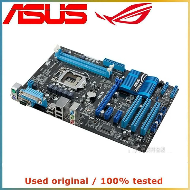 Alt view image 2 of 4 - P8H61 PLUS Desktop Motherboard LGA1155 Socket H61 Chipset DDR3 Max 16G, SATA II PCIe2.0 X16 Slot, Fully Tested Working Mainboard for 2nd/3rd Gen Intel LGA1155 CPU Custom PC Build, Upgrade & Hardware R