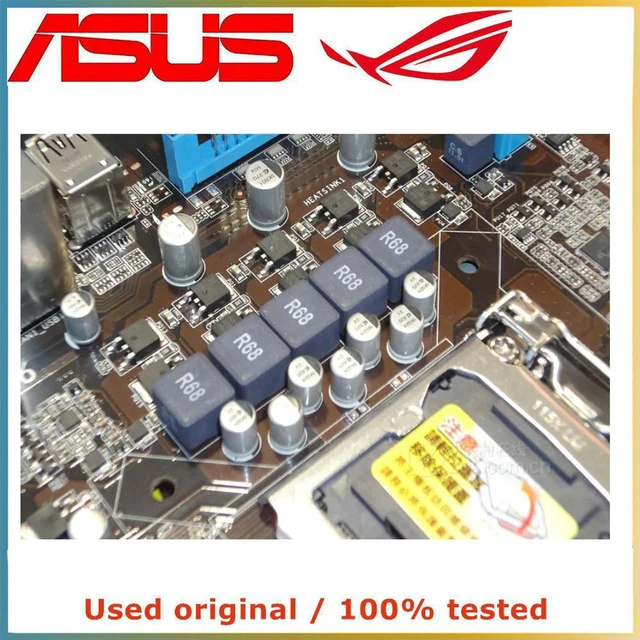 Alt view image 4 of 4 - P8H61 PLUS Desktop Motherboard LGA1155 Socket H61 Chipset DDR3 Max 16G, SATA II PCIe2.0 X16 Slot, Fully Tested Working Mainboard for 2nd/3rd Gen Intel LGA1155 CPU Custom PC Build, Upgrade & Hardware R