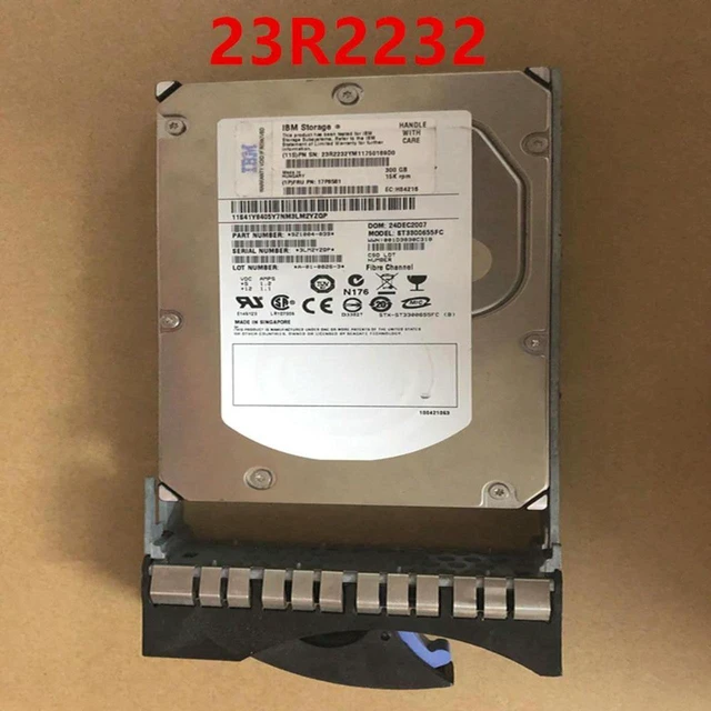 Main image of 300GB 3.5 Inch FC 15000RPM Enterprise Internal HDD for DS6000 DS8000 Storage, 32MB Cache Fibre Channel Hard Disk PN 17P8581 23R2232, Fully Tested Working Replacement HDD for Storage Array Rebuild & Se