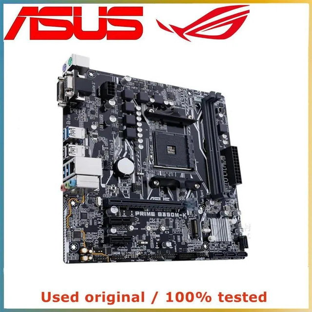 Main image of PRIME B350M-K mATX Desktop Motherboard B350 Chipset AM4 Socket DDR4 Up To 32G, SATA III PCIe3.0 X16 Slot, Fully Tested Working Mainboard for AMD Ryzen CPU DIY PC Build, Upgrade & Hardware Repair