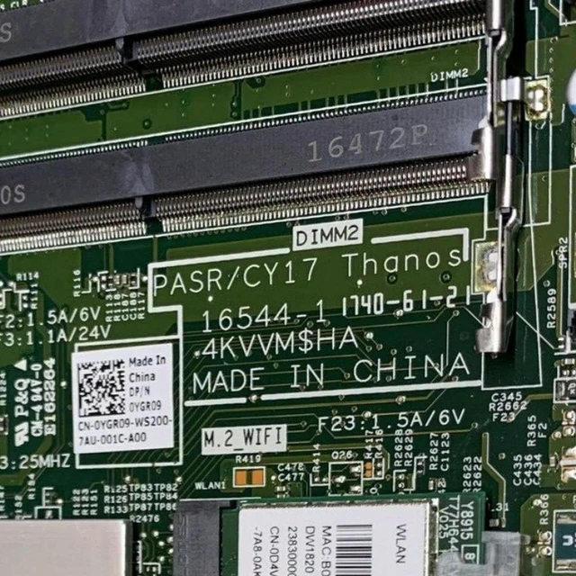 Main image of Inspiron 24 5475 AIO Motherboard CN-0YGR09 0YGR09 YGR09, 16544-1 LGA1200 DDR4 All-in-One Mainboard, Fully Tested Working Replacement Board for Inspiron 24 5475 AIO PC Hardware Repair & Upgrade