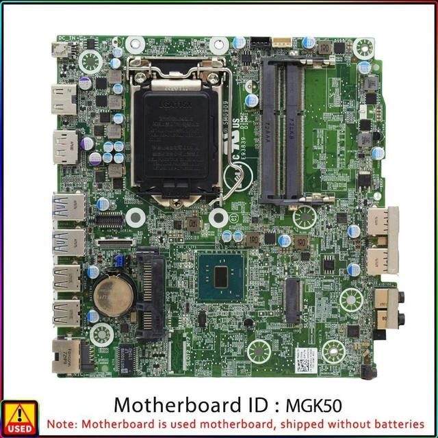 Main image of Optiplex Micro 3040 MFF Desktop Motherboard CN-0MGK50 MGK50 LGA1151 DDR4 Mainboard, Fully Tested Working Mainboard Replacement for 3040 MFF Mini PC Hardware Repair & Upgrade