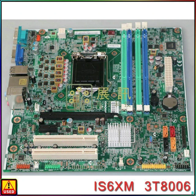 Main image of Desktop Motherboard Q65 Chipset LGA1155 Socket Mainboard, Part IS6XM 3T8182 3T6560 3T6674 3T800, Fully Tested Working System Board Replacement for Desktop PC