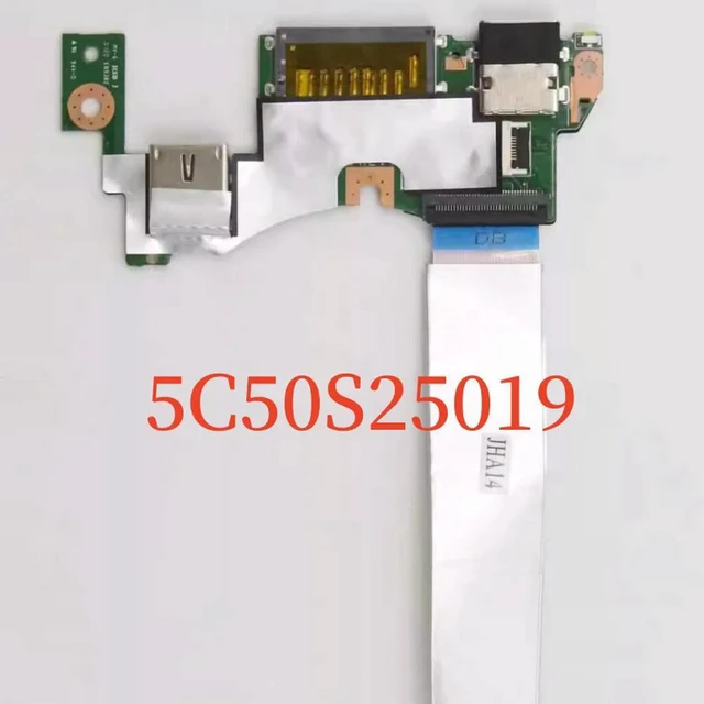Alt view image 2 of 3 - Laptop USB Card Reader Board with Cable for ThinkBook 14-IIL 14-IML, Part 5C50S25019, Notebook Sub Board, Fully Tested Replacement Spare Part for USB & SD Card Reading