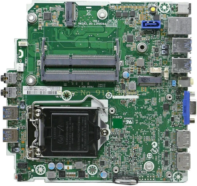 Alt view image 2 of 4 - Desktop Motherboard for ProDesk 600 G1 EliteDesk 800 G1 DM, Part 746219-003 746632-001, LGA1150 DDR4? No DDR3 Mainboard, Fully Tested Working System Board for Mini Desktop PC