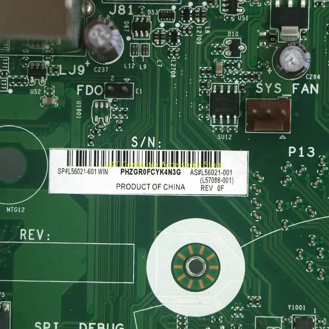 Alt view image 2 of 4 - Desktop Motherboard for Pavilion Gaming TG01 TP01 PC, Part L56021-001 L57088-001 L56021-601, Erica 8643 B550A Chipset Mainboard, Fully Tested Working Replacement System Board