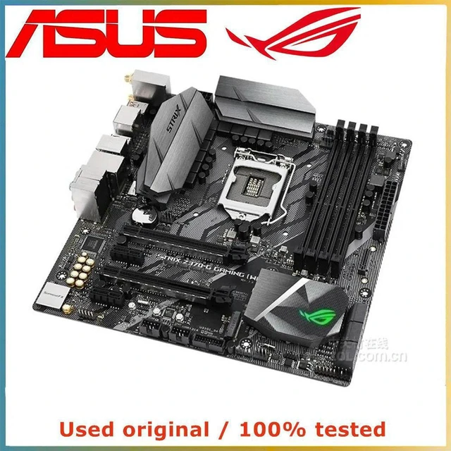 Main image of ROG STRIX Z370-G Desktop Motherboard, Z370 Chipset LGA1151 Socket DDR4 Mainboard, Supports up to 64GB RAM, M.2 NVME & PCI-E 3.0 X16 Slot, Fully Tested Working System Board