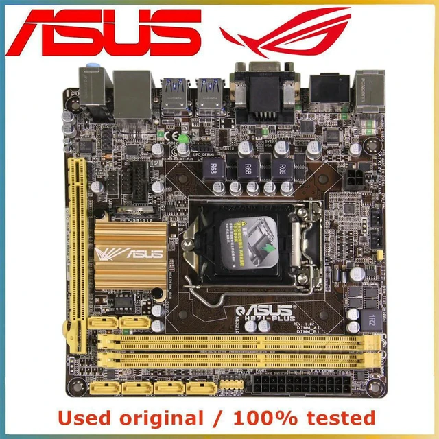 Alt view image 3 of 4 - H87I-PLUS Mini ITX Desktop Motherboard, H87 Chipset LGA1150 Socket DDR3 Mainboard, Max 16GB RAM, SATA3 & PCI-E 3.0 X16 Slot, Fully Tested Working System Board