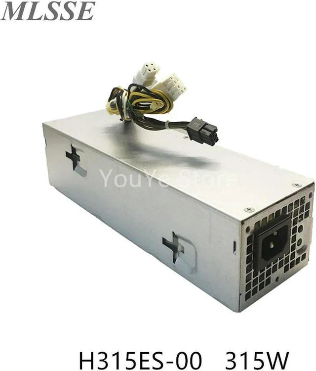 Main image of 315W SFF Desktop Power Supply for OptiPlex 3020 7020 9020 XE2 T1700, Part D315ES001L H315ES-00 4FCWX 04FCWX, Replacement PSU for Small Form Factor Business PC
