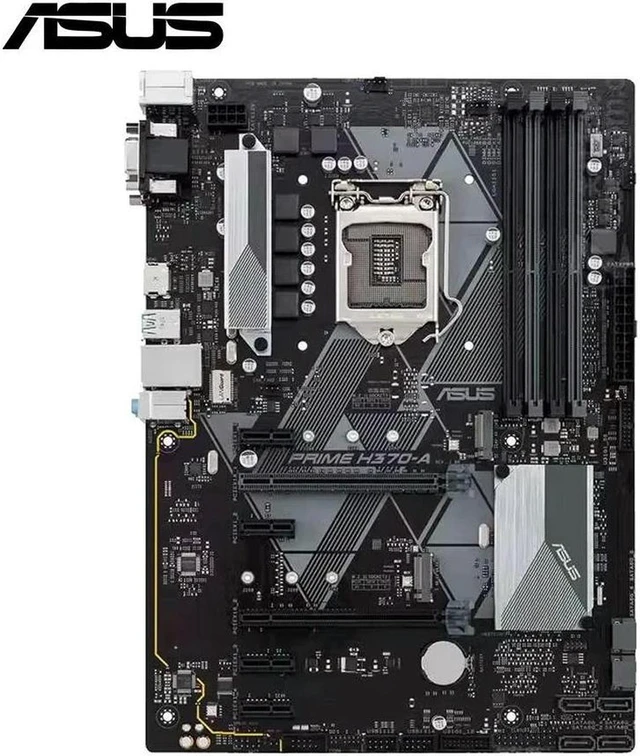 Alt view image 2 of 4 - LGA1151 Desktop Motherboard PRIME H370-A, Supports Core i3 8100 9100 9100F i5 8400 8500 9400 9400F 9600KF i7 8700K 9700F, Replacement Mainboard