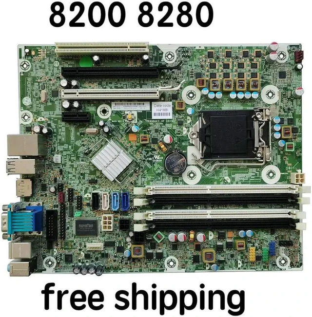 Alt view image 3 of 3 - Desktop Motherboard for 8200 8280 SFF PC, Part 611834-001 611793-002, Fully Tested Working SFF Mainboard Replacement System Board