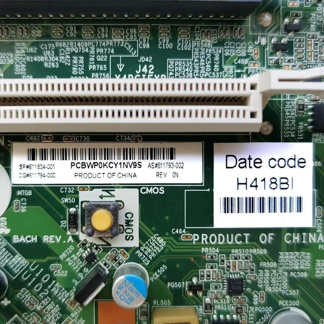 Alt view image 2 of 3 - Desktop Motherboard for 8200 8280 SFF PC, Part 611834-001 611793-002, Fully Tested Working SFF Mainboard Replacement System Board