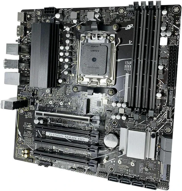 Alt view image 4 of 4 - Desktop Motherboard G15DS MAIN BD, B650 Chipboard, Supports Ryzen 7 7700 7800X3D 7800X Ryzen 9 7900X 7900X3D 7950X3D Ryzen 5 7600 7500F 8600G, Replacement Mainboard