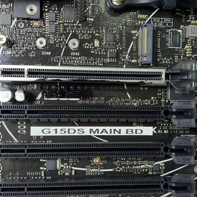 Alt view image 3 of 4 - Desktop Motherboard G15DS MAIN BD, B650 Chipboard, Supports Ryzen 7 7700 7800X3D 7800X Ryzen 9 7900X 7900X3D 7950X3D Ryzen 5 7600 7500F 8600G, Replacement Mainboard