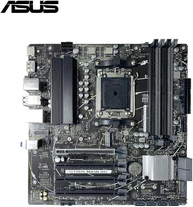 Alt view image 2 of 4 - Desktop Motherboard G15DS MAIN BD, B650 Chipboard, Supports Ryzen 7 7700 7800X3D 7800X Ryzen 9 7900X 7900X3D 7950X3D Ryzen 5 7600 7500F 8600G, Replacement Mainboard