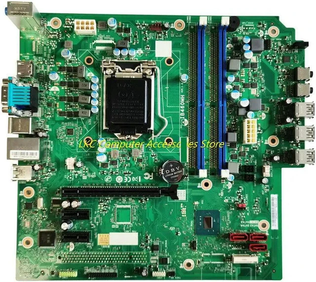 Alt view image 2 of 4 - Desktop Motherboard for ThinkCentre M435-B002 M437 T4900K, B460 Chipset IB460MH Mainboard, LGA1200 Socket, Fully Tested Working Replacement System Board