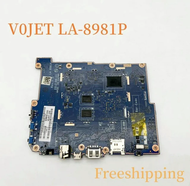 Alt view image 2 of 4 - Notebook Motherboard Part LA-8981P for V0JET, PCB Version LA-8981P REV:1.0, Fully Tested Working Replacement Mainboard