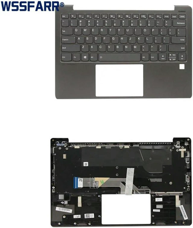 Main image of 95% New Palmrest Upper Cover With US Backlit Keyboard and FPR for S530 S530-13 S530-13IWL S530-13IML, Notebook Top Case Keyboard Assembly Replacement Part