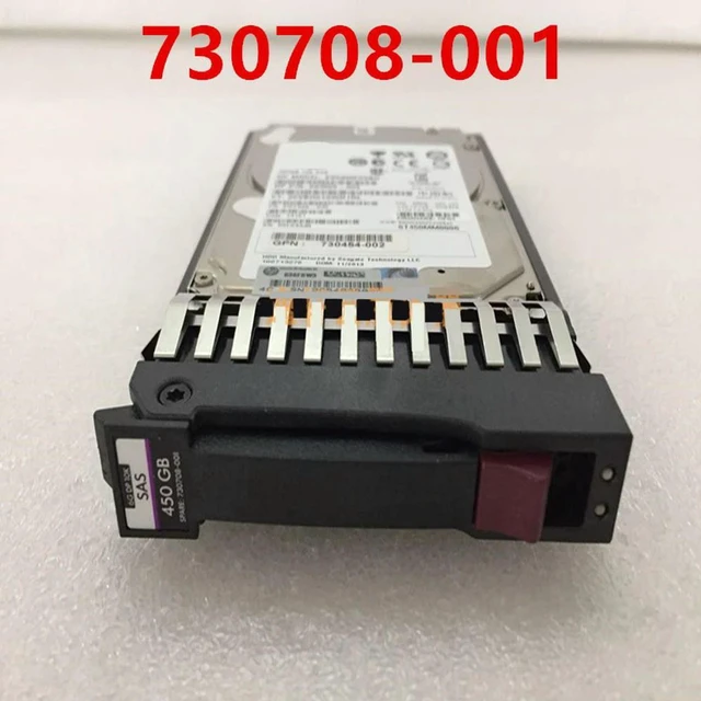 Alt view image 2 of 2 - 450GB 2.5" SAS Internal Server Hard Drive, 10000RPM 32MB Cache, Part E2D56A 730708-001, Replacement HDD for Server Storage Array Rebuild