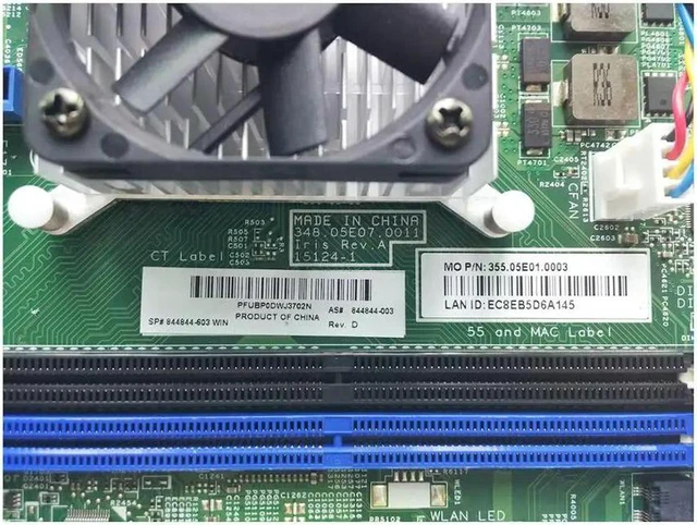 Alt view image 3 of 4 - Desktop Motherboard for Pavilion 510-A, Part 844844-003, PCB 15124-1 348.05E07.0011, 17x17 DC Mainboard, Supports A8-7410 Processor, Fully Tested Working Replacement System Board