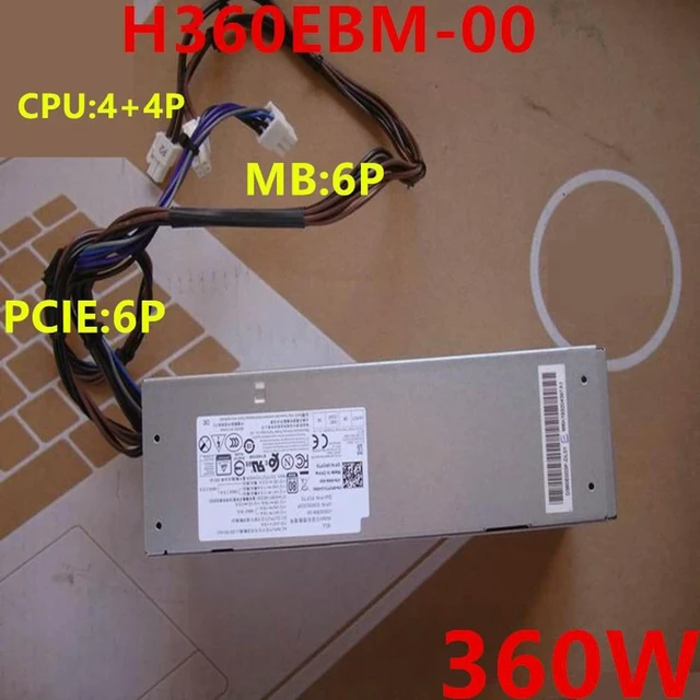 Alt view image 2 of 4 - 360W Switching Power Supply for 5880 3880 5090 7070 V5890 Desktop, Part HU360EBM-00 L360EBM-00 H360EBM-00 H360EPM-00 L360EPS-00, Replacement PSU