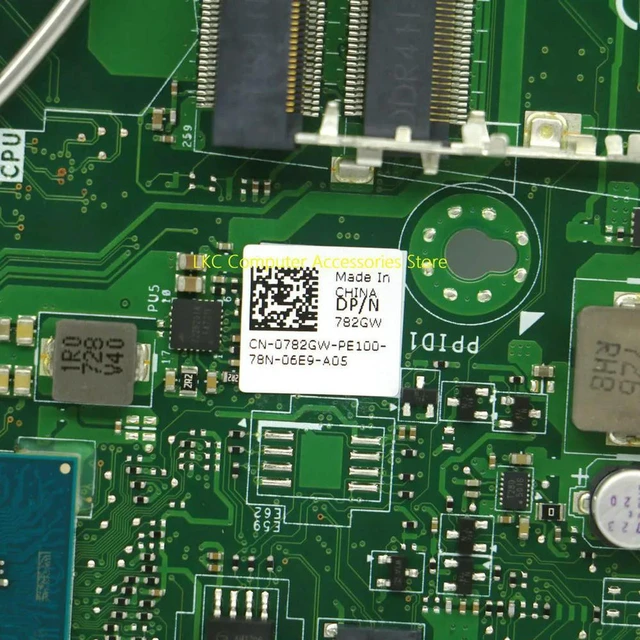Alt view image 3 of 4 - Micro Desktop Motherboard for Optiplex 5050 Micro, Part CN-0782GW 0782GW 782GW PCB D8-MFF-AF, LGA1151 DDR4 Mainboard, Fully Tested Working Replacement System Board