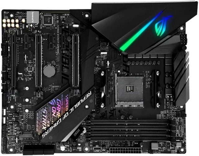Alt view image 4 of 4 - ROG STRIX X470-F GAMING Desktop Motherboard, AM4 Socket, Supports Ryzen 5000 4000G 3000 Series CPUs, 4 x DDR4 Memory Slots, Replacement Mainboard Fully Tested Working
