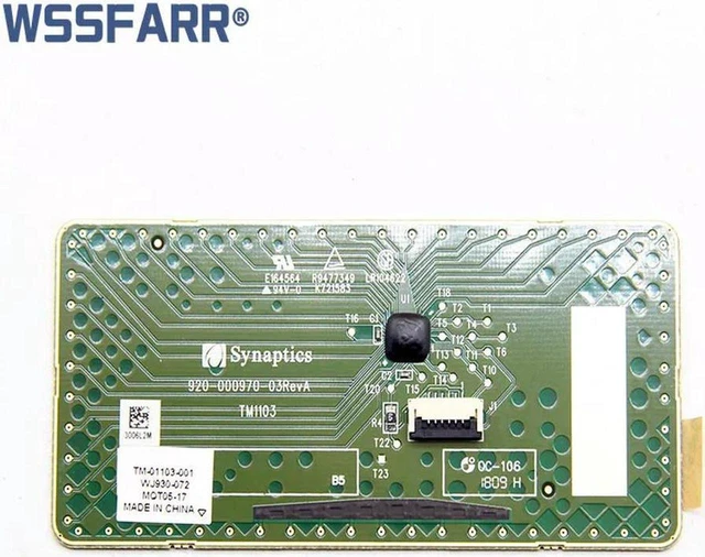 Main image of Laptop Built-in Touchpad Module for PAVILION DV7-1000, Part TM-01103-001, Replacement Touch Pad Assembly for Notebook Cursor Control